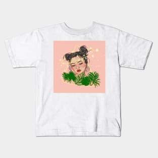 tropical girl Kids T-Shirt